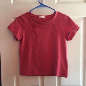 rose embroidered top